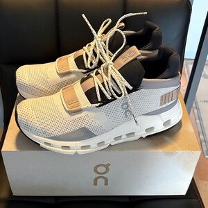 On Cloud Nova Women’s Sneakers — White/Sand